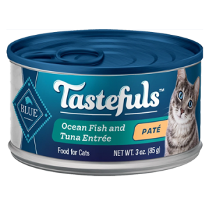 Blue Buffalo Tastefuls Ocean Fish & Tuna Entrée Pate Wet Cat Food 3-oz Can