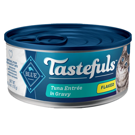 Blue Buffalo Tastefuls Tuna Entrée in Gravy Flaked Wet Cat Food 5.5-oz Can