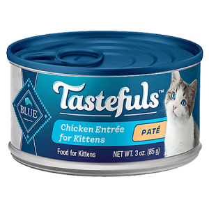 Blue Buffalo Tastefuls Chicken Entrée Pate Wet Kitten Food 3-oz Can