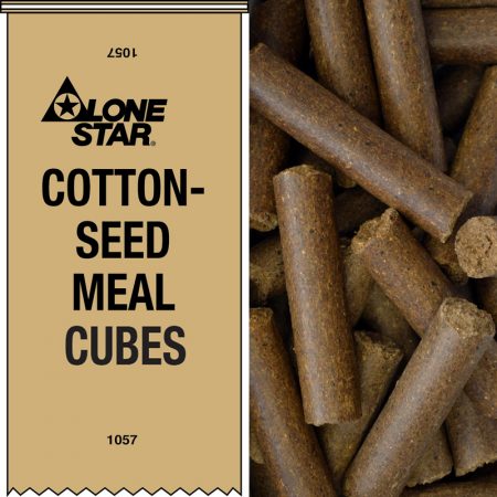 For meal cubes for cattle on pasture. Lone Star Cottonseed Meal Cubes - 1057