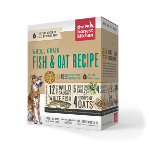 Whole Grain Dehydrated Dog Food Fish & Oats Recipe Box Case