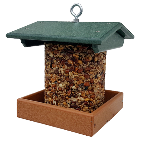 Upright Polywood Seed Log Bird Feeder
