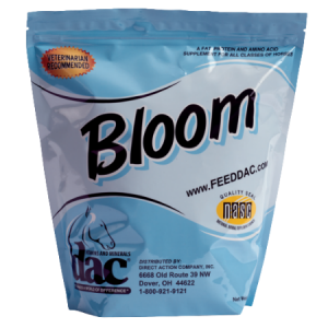 dac Bloom blue 5-lb bag. Supplement for all classes of horses.