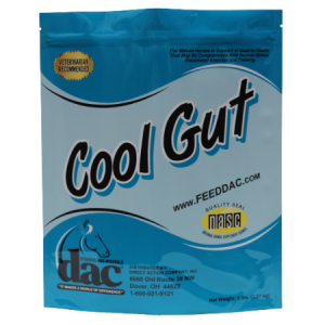 dac Cool Gut Horse Digestion Supplement in blue 5-lb bag.