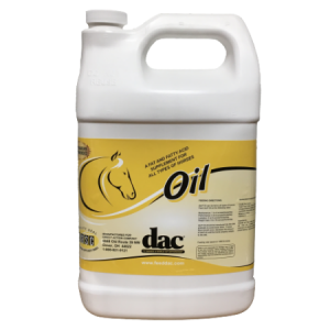 dacOil for horses. Grooming Products. White jug without pump.