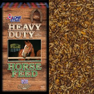 Brown and green feed bag. Textured Horse Feed. Lone Star 1026
