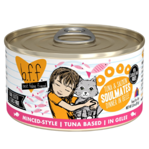 Tuna & Salmon Soulmates. Canned cat food 3-oz.