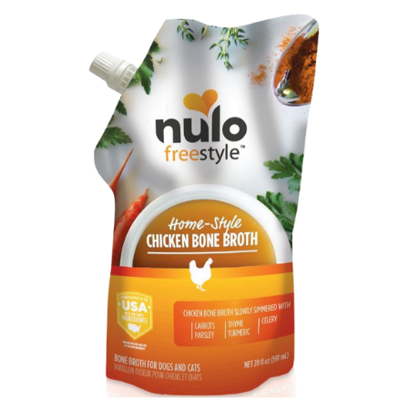 Nulo FreeStyle Grain-Free Home-Style Chicken Bone Broth Dog & Cat Topper