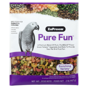 ZuPreem Pure Fun Bird Food for Parrots and Conures Birds, 2 lbs