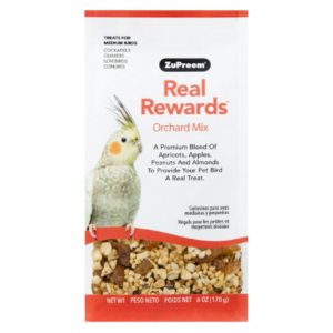 ZuPreem Real Rewards Orchard Mix Medium Bird Treats, 6-oz