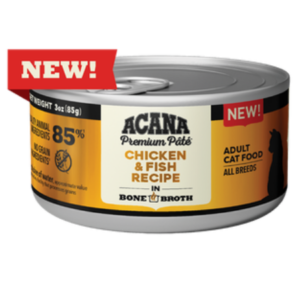 ACANA Premium Pâté, Chicken & Fish Recipe 3-oz can