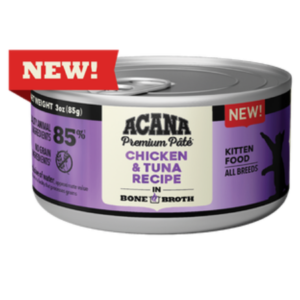 ACANA Premium Pâté, Chicken & Tuna Kitten Recipe 3-oz can
