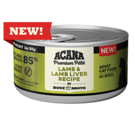 ACANA Premium Pâté, Lamb & Lamb Liver Recipe 3-oz can