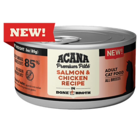 ACANA Premium Pâté, Salmon & Chicken Recipe 3-oz can