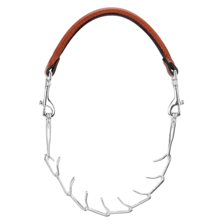 Weaver Leather and Chain Goat Collar - Pronged