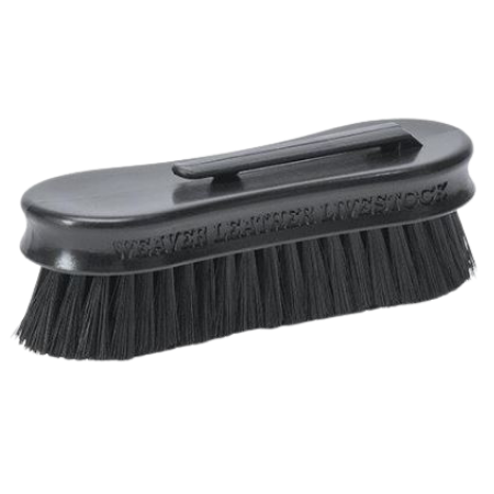 Weaver Livestock Pig Face Brush - Black