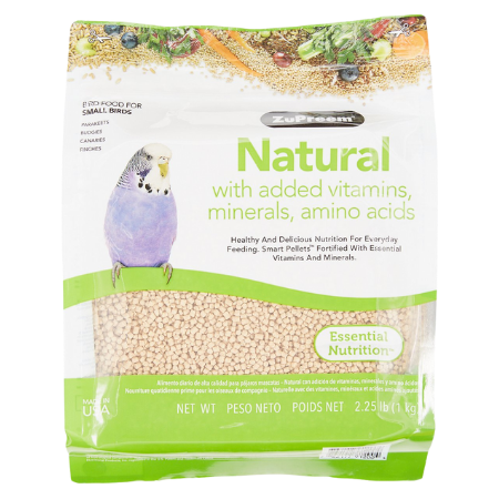 Zupreem Natural with Added Vitamins, Minerals and Amino Acids for Small Birds