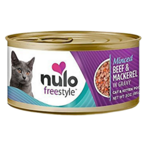 Nulo FreeStyle Minced Beef & Mackerel Recipe Canned Cat Food 3-oz
