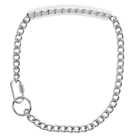 Weaver Chain Goat Collar with Rubber Grip