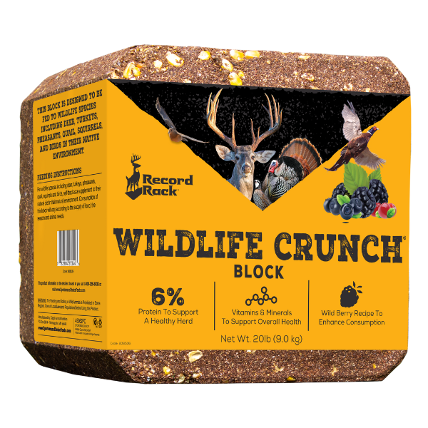 Record Rack Wildlife Crunch Block. Compressed 20-lb block.