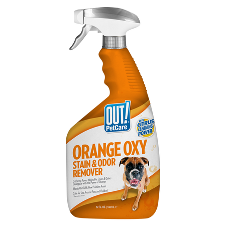 Out! Petcare Orange OXY Stain & Odor Remover. 32-oz spray bottle.