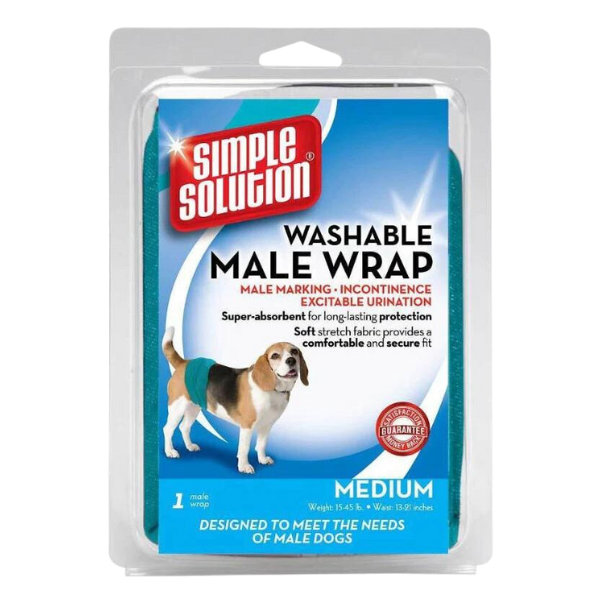 Simple Solution Washable Male Dog Wrap - Medium