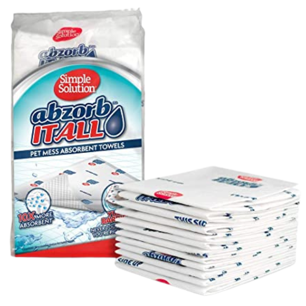 Simple Solution Abzorbitall Pet Mess Absorbent Towels