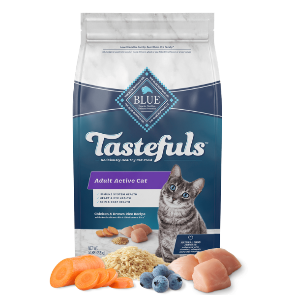 Blue Tastefuls Adult Active Cat Chicken Adult Dry Cat Food