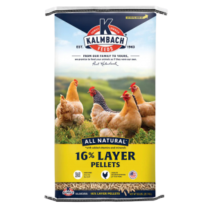 Kalmbach 16% All Natural Layer Pellet. 50-lb bag