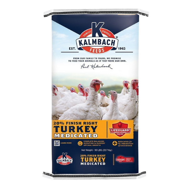 Kalmbach 20% Finish Right® Turkey (Medicated) 50-lb