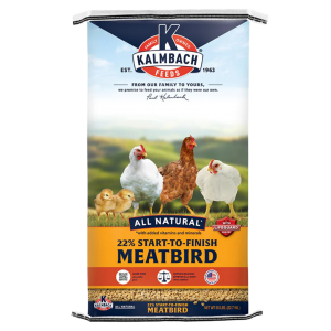 Kalmbach All Natural 22% Start-To-Finish Meatbird. 50-lb bag