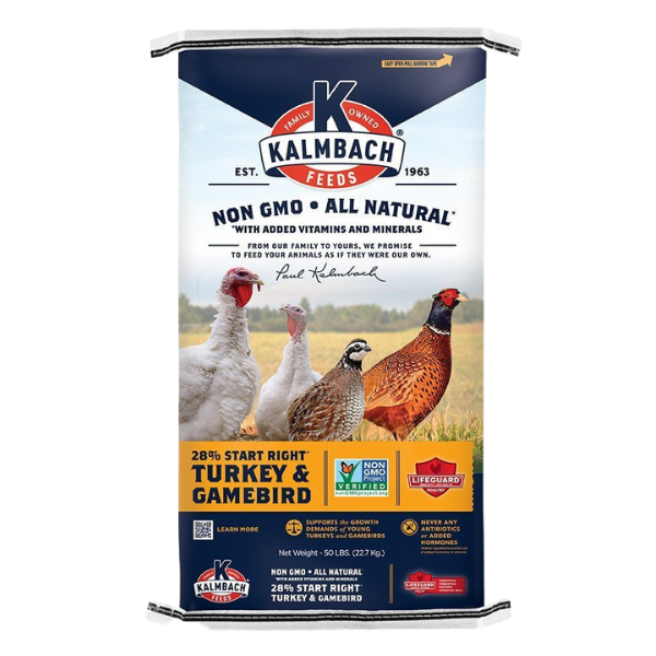 Kalmbach 28% Non-GMO Start Right™ Turkey & Gamebird 50-lb