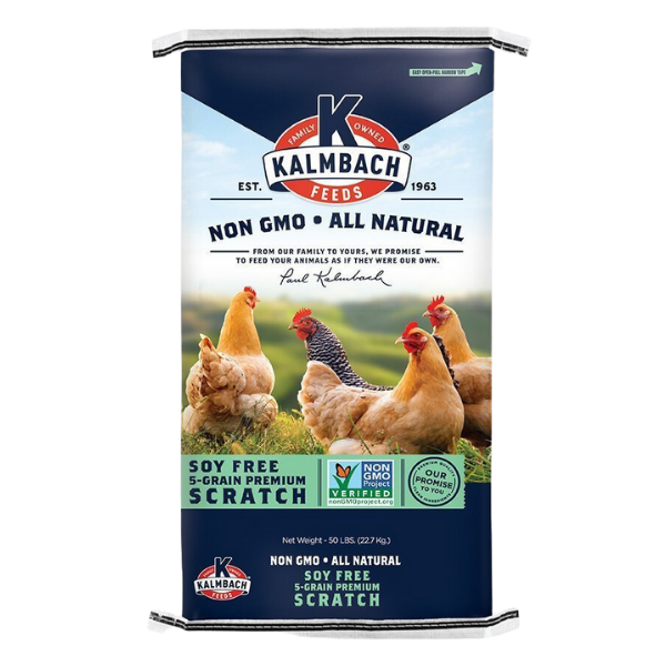 Kalmbach Soy-Free 5-Grain Premium Scratch (Non-GMO) 50-lb