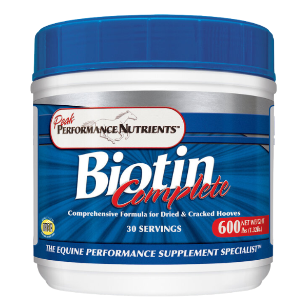 Biotin Complete Horse Supplement for hooves.