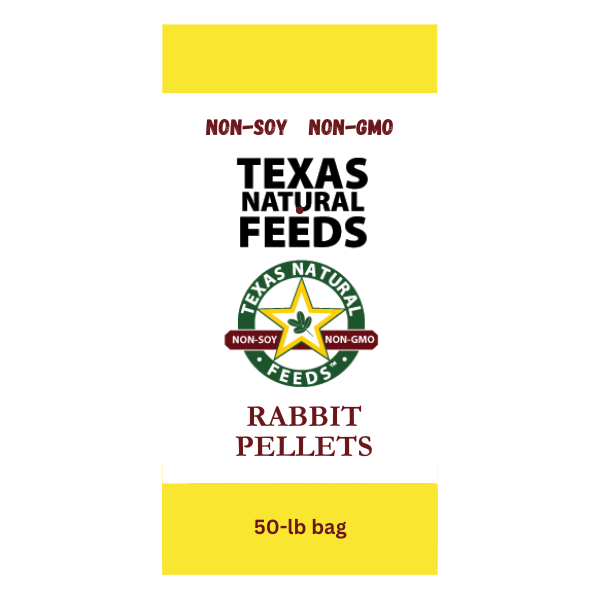 Texas Natural Feeds Rabbit Pellets 16%. 50-lb bag