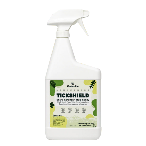 Cedarcide Lemongrass Tickshield Extra Strength Bug Spray RTU