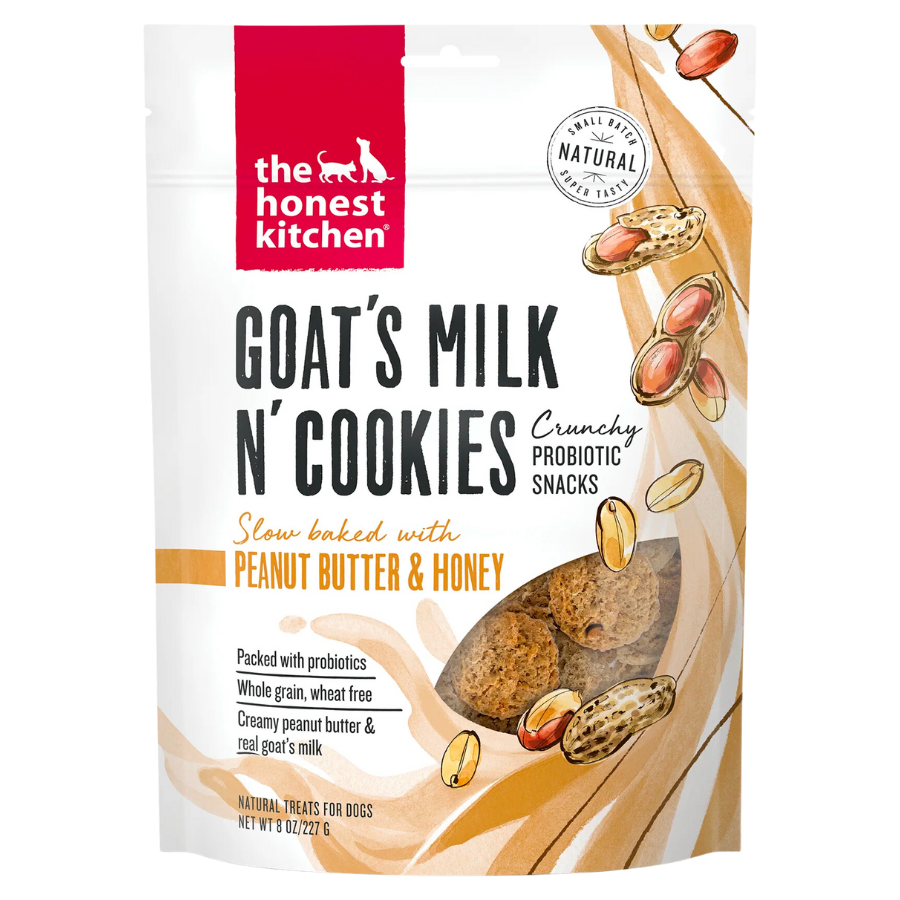the honest kitchen goats milk cookies peanut butter honey