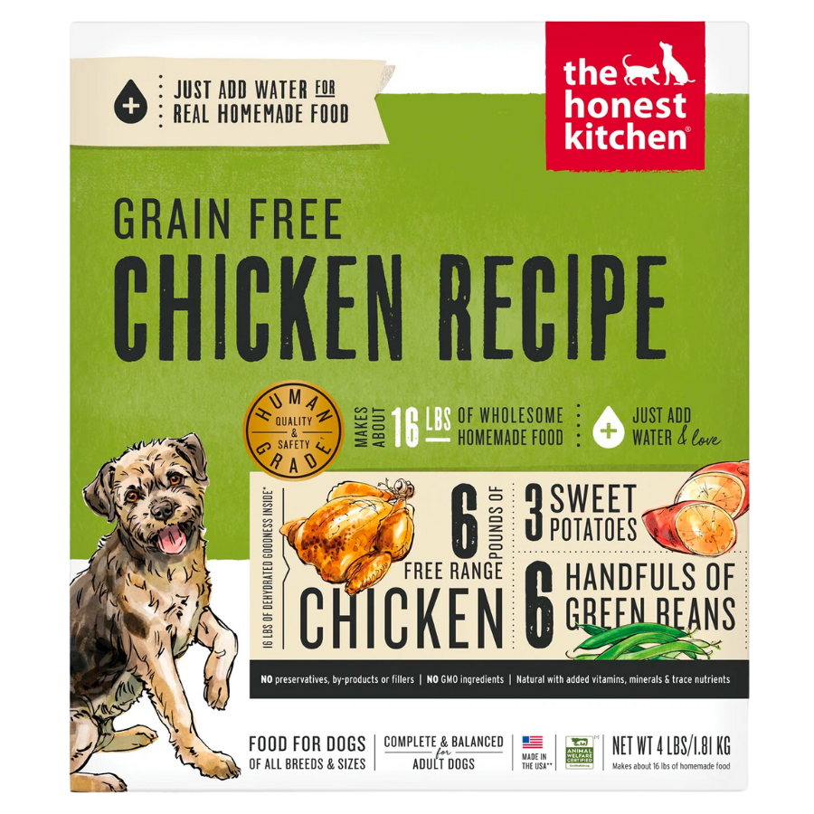 the honest kitchen grain free chicken recipe dehydrated dog food