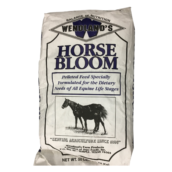 Wendland's Horse Bloom Pelleted Feed. 50-lb bag