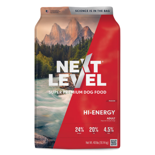 Next Level Hi-Energy Adult. 40-lb bag
