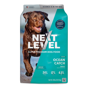 Next Level Ocean Catch. 40-lb bag of dry dog food.