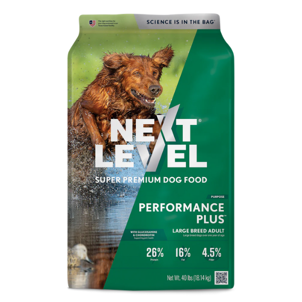 Next Level Performance Plus Large Breed Adult. 40-lb bag.