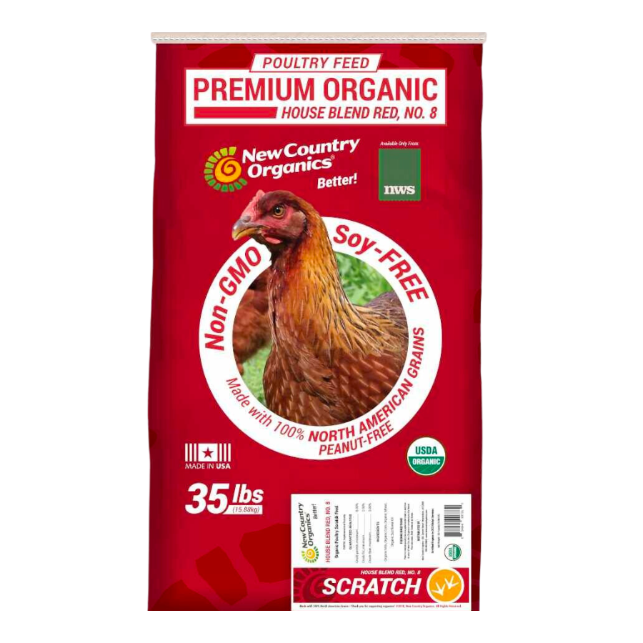NWS New Country Organics Red Organic Scratch 35 Pound Bag