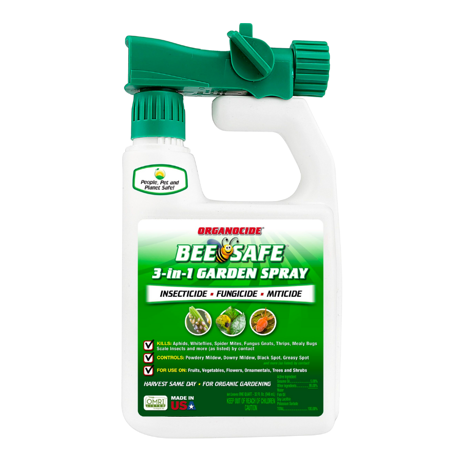 Organic Labs Organocide Bee Safe 3 in 1 Garden Spray 32 Oz Bottle