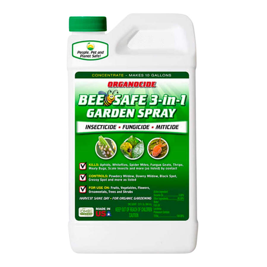 Organic Labs Organocide Bee Safe 3 in 1 Garden Spray 32 oz