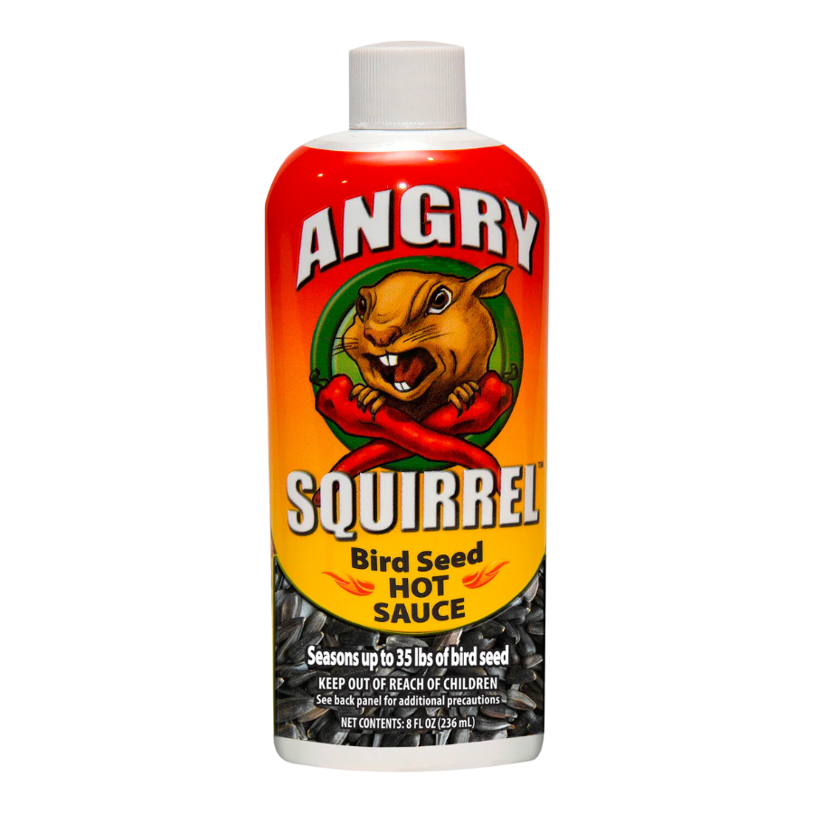 Harris Angry Squirrel Bird Seed Hot Sauce 8 Fluid Ounce Bottle