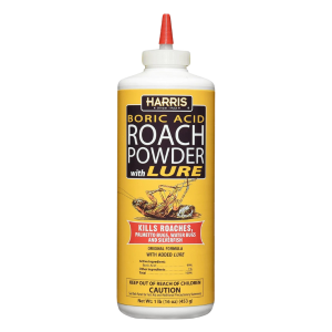 Harris Boric Acid Roach Powder with Lure 16-oz bottle