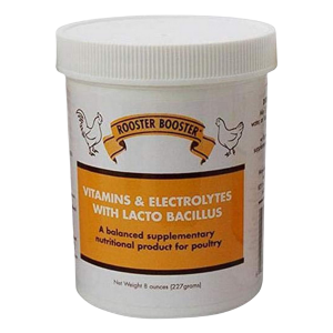 Rooster Booster Vitamins and Electrolytes with Lactobacillus, Natural, 8 oz.