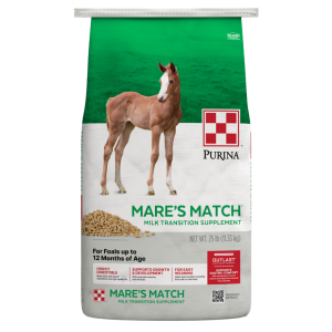 Purina Mare’s MatchFoal Milk Transition Pellets 25-lb bag