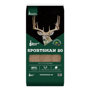 Record Rack Sportsman 20. Pellet deer feed. 50-lb bag